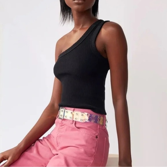 Out From Under One-Shoulder Ribbed Tank - Picture 3 of 3